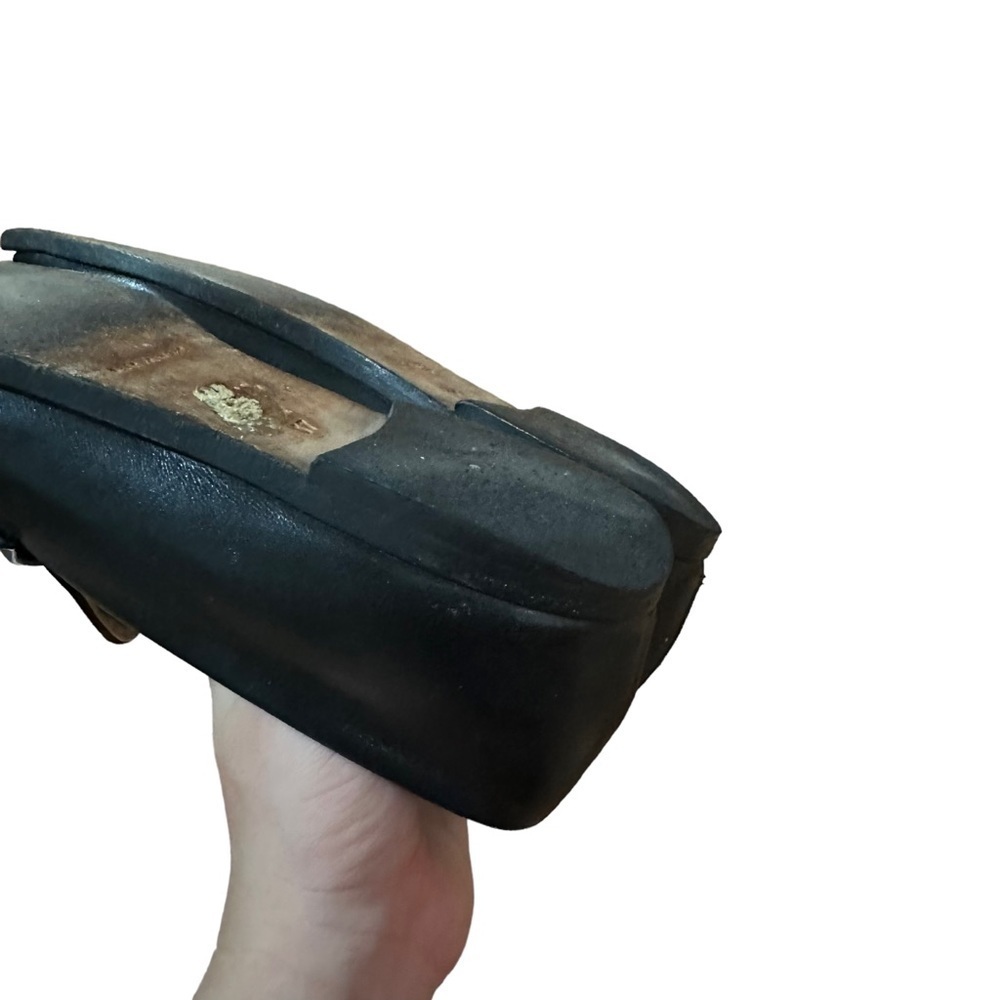 Dear Frances Han Black Leather Loafers Size 37 - Picture 8 of 8